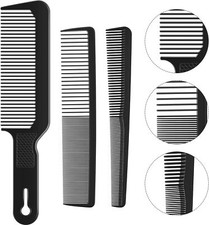 3 Pieces Men Barber Comb Set Taper Hair Cutting Flat top Clipper Flattop Barber