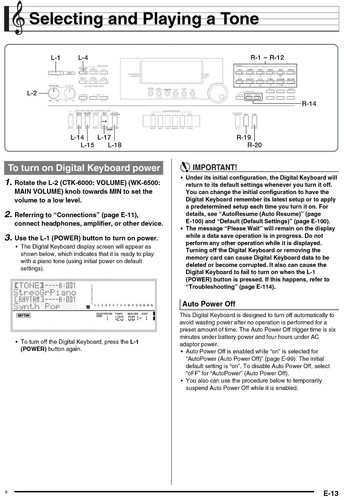 Casio WK-6500 CTK-6000 Keyboard USER'S GUIDE OWNER'S MANUAL - Picture 3 of 5