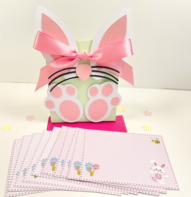 Ostereiersuche Set, Osterhase Geschenktüte & Ostereiersuche Hinweiskarten,