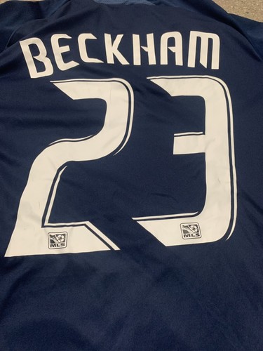 Adidas LA Galaxy MLS David Beckham 2008 Jersey Mens Small Y2K Embroidered - 第 1/10 張圖片