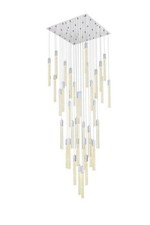 Large Crystal Pendant Chandelier 36 Light Fixture Entryway Foyer or Dining Room