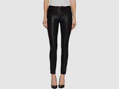 Faux Leather Skinny Jeans Pants Size 