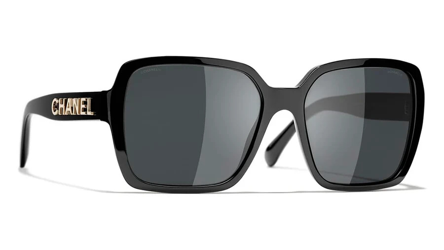 CHANEL サングラス 5408 C622/S4 5408 1026/S4 Chanel 5408-A C622/S4 Women's Acetate Black/Dark Grey