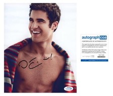 Darren Criss "Glee" AUTOGRAPH Signed Shirtless 8x10 Photo B ACOA