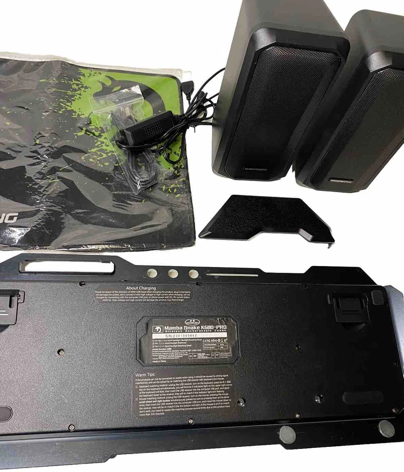 Xinmeng Mamba Snake K680-Pro Wireless Keyboard Speakers And Mouse Pad - Image 4 of 4
