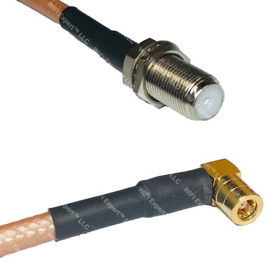RG400 F FEMALE to SMB FEMALE ANGLE RF Cable FAST-SHIP LOT