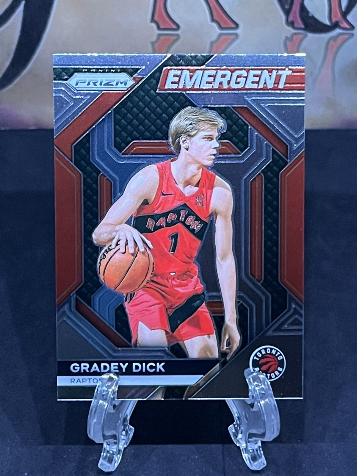 2023-24 Panini Prizm Gradey Dick RC #22 Emergent Toronto Raptors