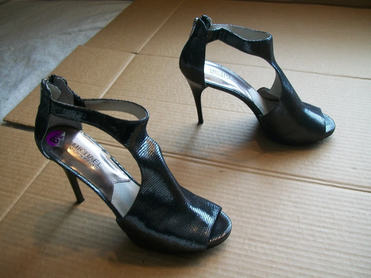 Michael kors open toe heels deals