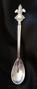 Vtg Dutch Silver Souvenir Spoon Valkenburg Netherlands Travel
