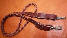 10 OZ Latigo leather Reins 84" or 96". Roping barrel racing mounted shooting USA