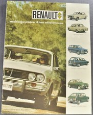1972 Renault Catalog Brochure 12 16 Sedan Wagon Excellent Original 72