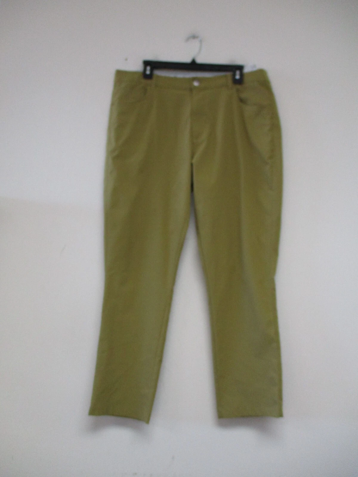 Pantaloni da golf Puma da uomo 36 senape verde prestazioni stretch cinese golf 36x30