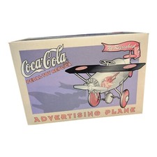 Coca Cola Advertising Plane Pedal Toy Replica 01996/10,000 Diecast 1999 NOS