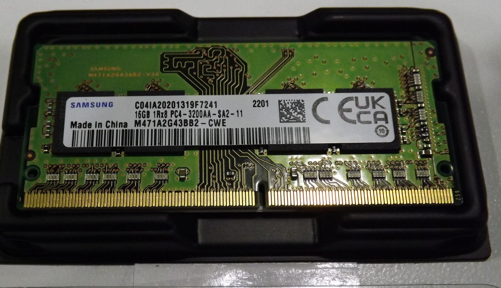 Samsung M471A2G43AB2-CWE 16GB 1RX8 PC4-3200AA-SA2-11 Laptop Memory SO ...