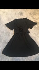 Ladies Pretty little thing black dress 10