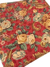 Vintage Sheridan Australia Baby Changing Pad Red Rose Floral 41x17 Cottage