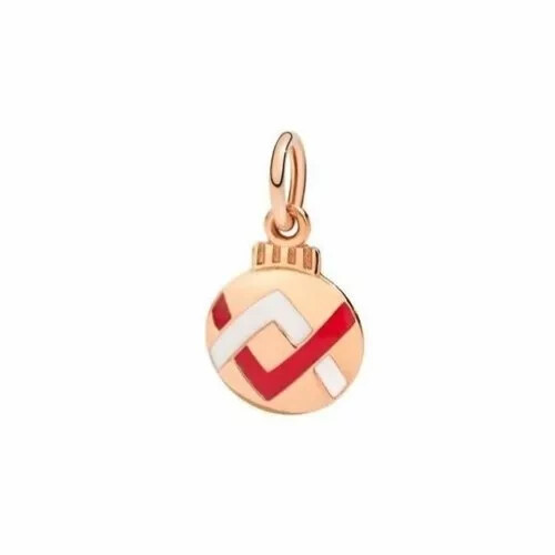 Weihnachtlicher Hänger Engel Betty Rot / Silber