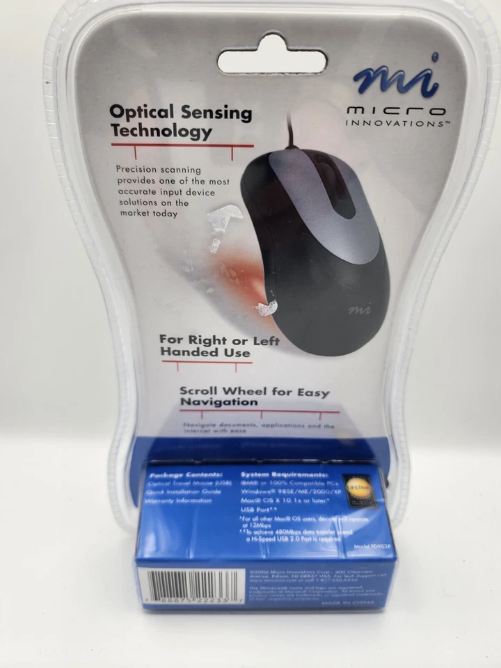 MICRO Innovations Wireless Optical Mouse w/RF Receiver/Instructions - Image 2 of 2