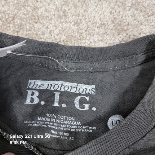 The Notorious B.I.G. Graphic Print T-Shirt Life After Death Black LRG - Picture 3 of 7
