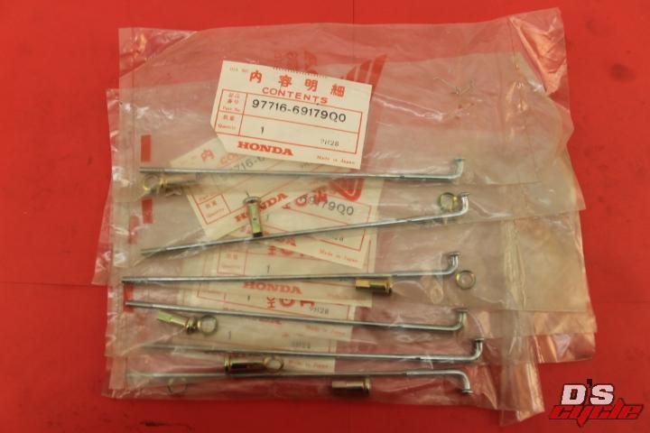 NOS HONDA XL125 XL185 XR200R Spokes BS Set (QTY 6) PART