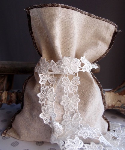 Linen Pouch Bags with Serged Edges - Choose Thread color and Size. - Picture 13 of 13