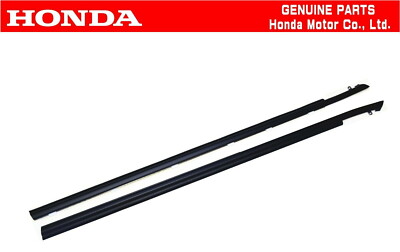 HONDA 88-91 CRX Si HF EF8 SIR RH&LH Side Front Door Window Molding Pair OEM Belt