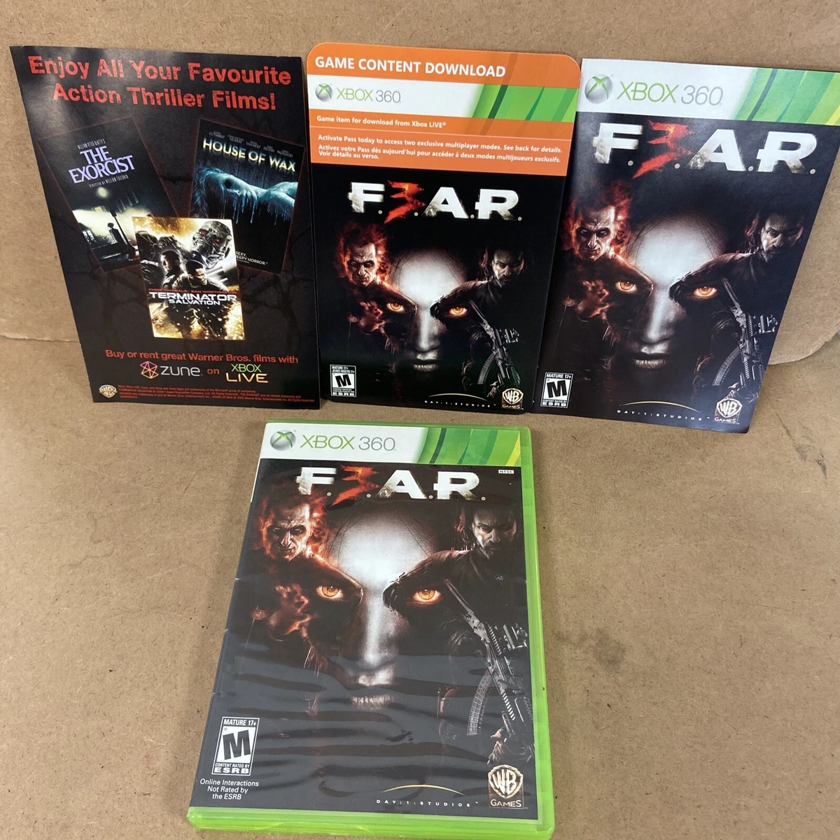 Jogo Xbox 360 Fear III Never Face Alone - Acess Informatica