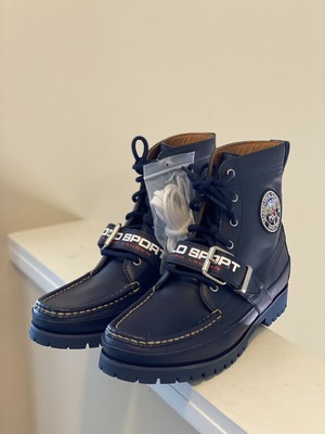 polo ralph lauren men's ranger leather buckle boots
