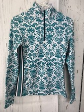 Athleta 1/4 Zip Jacket Womens Size XS Multicolor Paisley f8