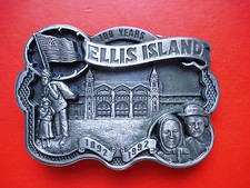 100 Years Ellis Island 1892-1992 Limited Edition 50 of 5000 Belt Buckle