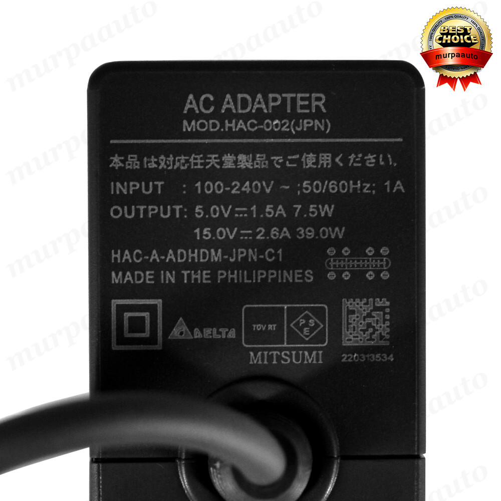 Brand New Original Nintendo Switch AC Adapter Power Charger