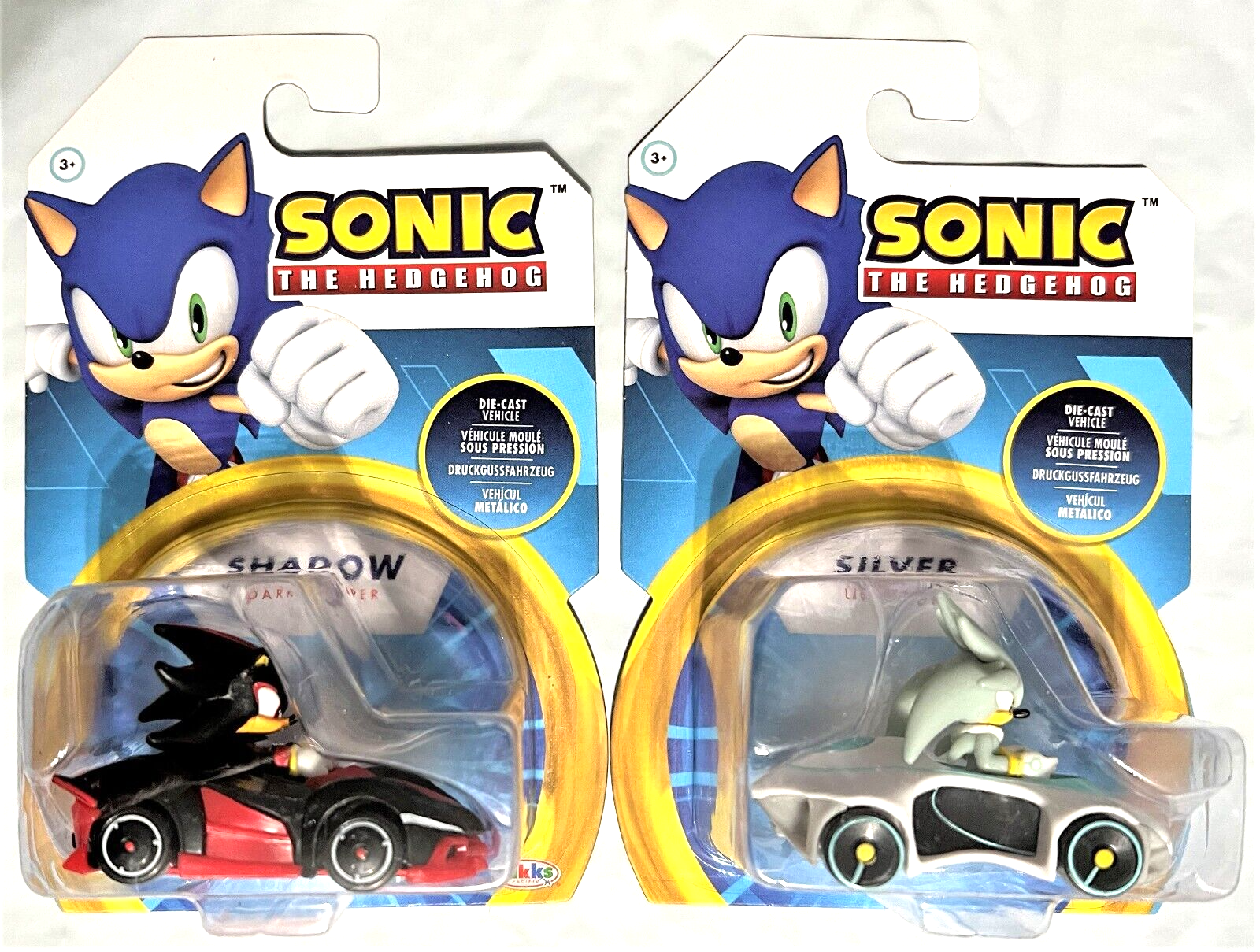 Sonic the Hedgehog Toy Vehicles, Speed Star, Shadow-Dark Reaper, Silver  Lightron