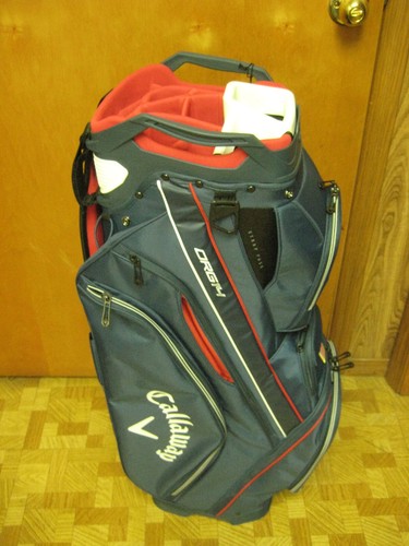 BRAND NEW Callaway Org 14 way Carry Cart bag Navy / Red / USA