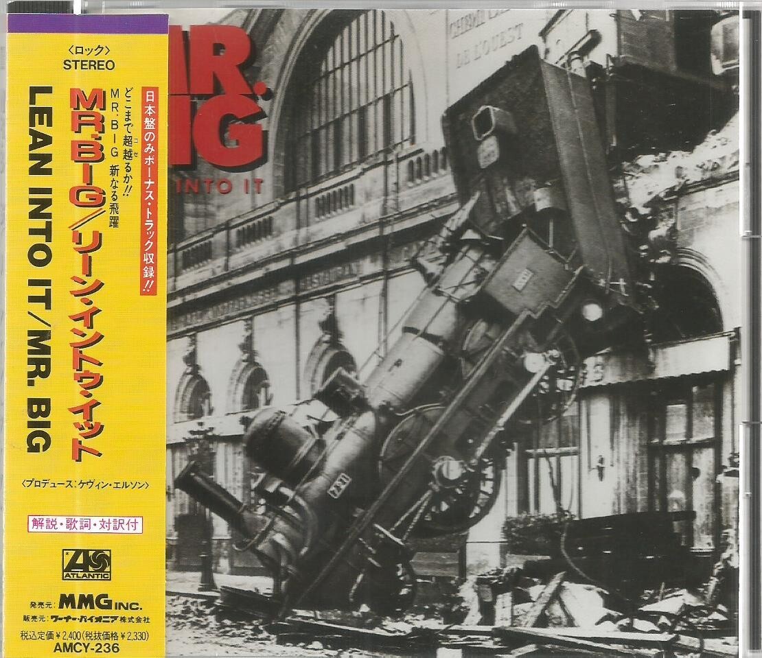 Mr Big - Lean Into It 1991 Japan Atlantic CD album with obi plus bonus track