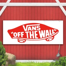 Man Cave Vans Off the Wall Skateboard Surfing Shoes Store Indoor Outdoor Banner