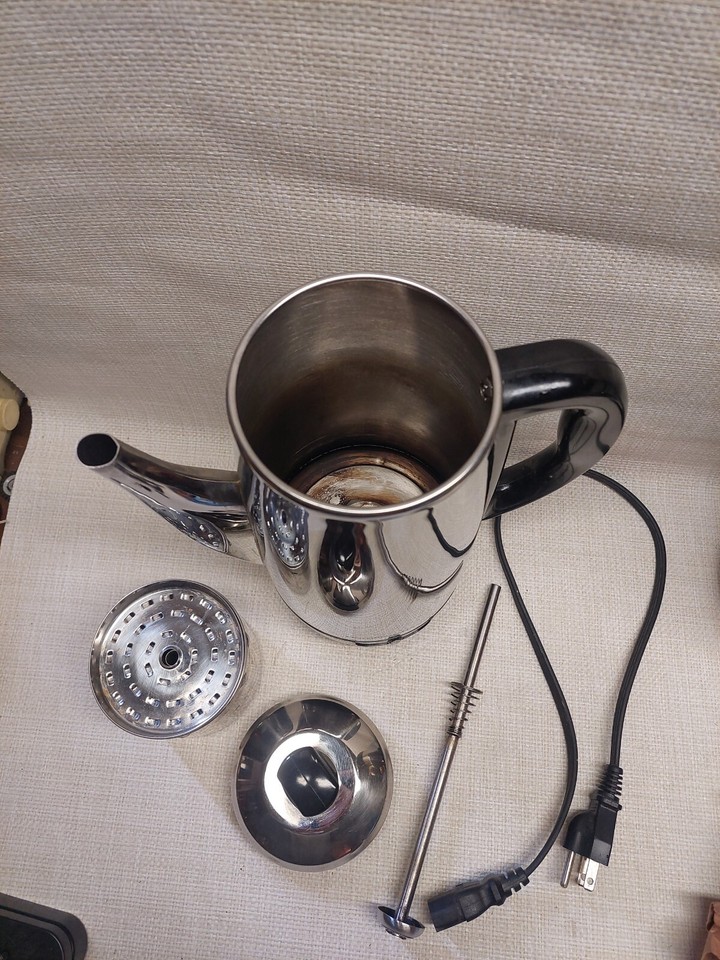 Vtg Hamilton Beach Electric Coffee Maker Percolator P15 40616 Pot 412