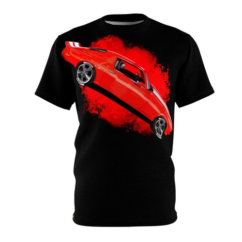 69 z28 T-shirt Camaro muscolo unisex taglio e cucito (AOP) - Foto 1 di 9