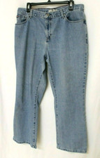 TOMMY HILFIGER JEANS SIZE 16 LIGHT BLUE BOOT CUT STRETCH CLASSIC FIT 5 POCKETS