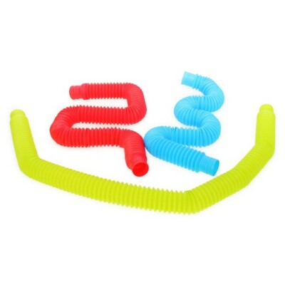 Ja-Ru Pop N Play Tubes 3 Pop Tube Sensory Toy, ASMR Sensory Toy