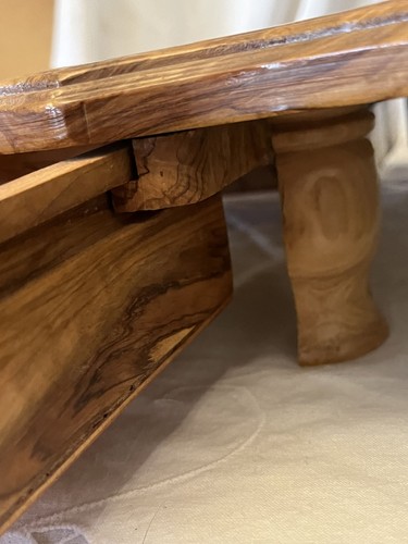 Handmade Olive Wood Chess Set With Storage Drawers 12" X 3" Natural Grain Patter - Picture 12 of 22