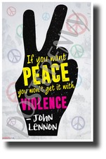 "If You Want Peace..." - John Lennon - NEW Famous Musician Quote Poster