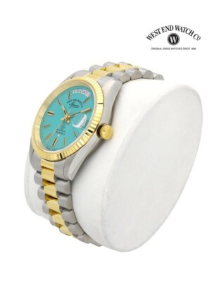 West End 6828.20.3337Y2 Auto Sapphire Turquoise Dial Classic Swiss