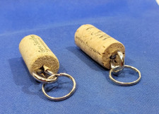 Floating Keychain Boat keys Swimming Pool Vintage Wine Cork Keyring lot Of 2