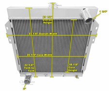 Rn Champion 3 Row Radiator 16 Fan And Shroud For 1955 - 1957 Ford Thunderbird Rn Champion 3 Row Radiator 16 Fan And Shroud For 1955 - 1957 Ford Thunderbird