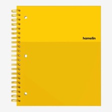 1 Subject, Graph Paper, Hard Cover Spiral Bound Grid Notebook, 4 Square per Inch