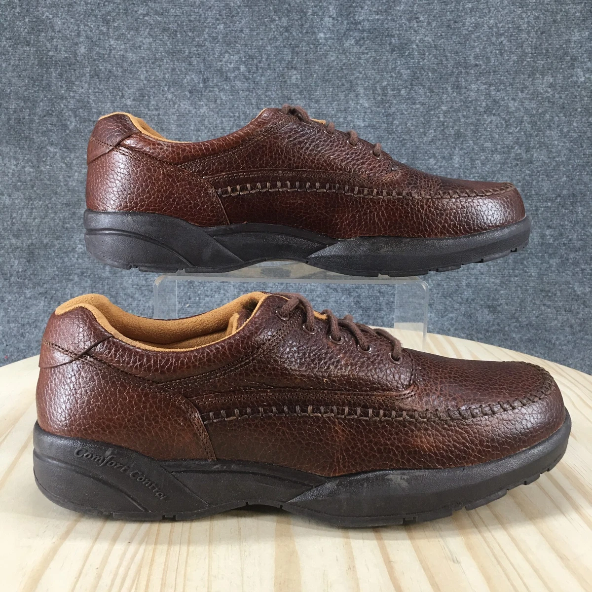 Dr. Comfort Brown Leather Upper Casual Shoes for Men for  display picture 1