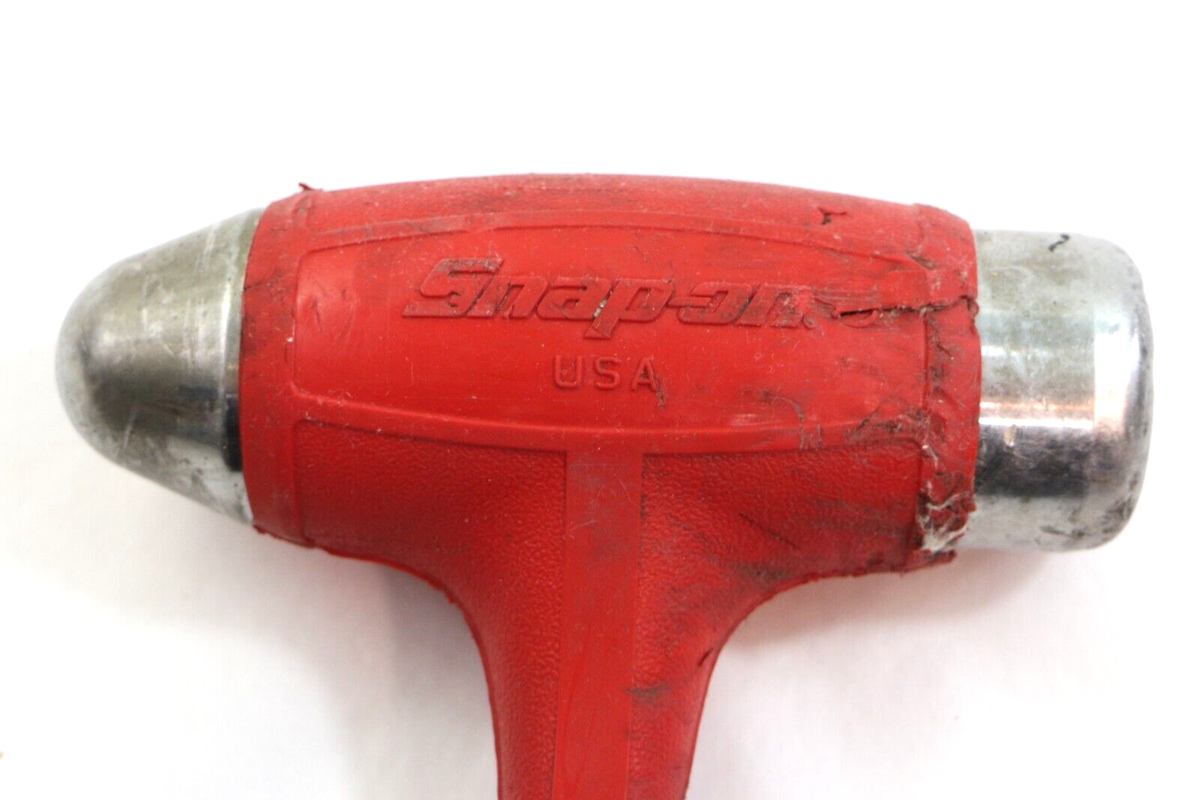 〇Snap-on デットブローボールピーンハンマー 32oz(900g) HBBD32 グリーン【川越店】 Snap-On HBBD32 32oz/900g Dead Blow Ball Peen RED Soft Grip Hammer