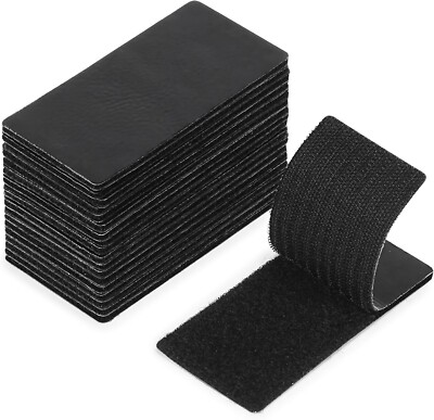 Hook and Loop Strips with Adhesive, 2 x4 , 20 pcs, Hook & Loop Strips, Hook Loop