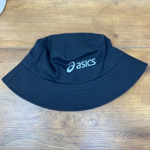 ASICS Bucket Hat One Size Black Never Worn Cotton Running Fishing Hiking - Picture 9 of 9