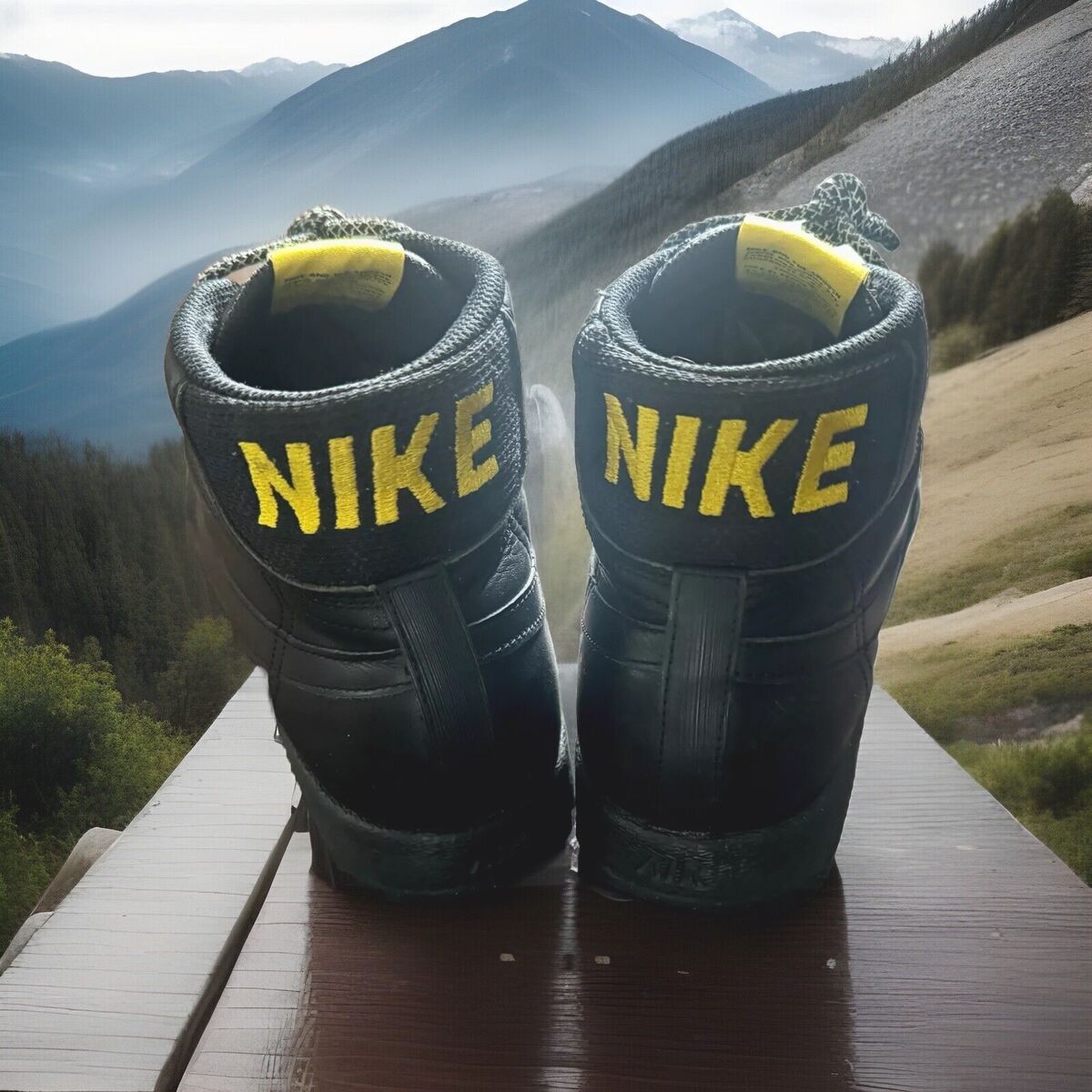 NIKE ACG BLAZER MID GTX GORE-TEX HIKER SNEAKERBOOTS BLACK+ NIKE ACG BLAZER MID GTX GORE-TEX HIKER SNEAKERBOOTS BLACK+